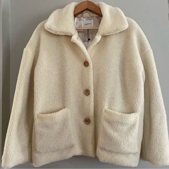 🆕NWT EMERSON FRY Shorty Teddy Coat - Picture 9 of 14